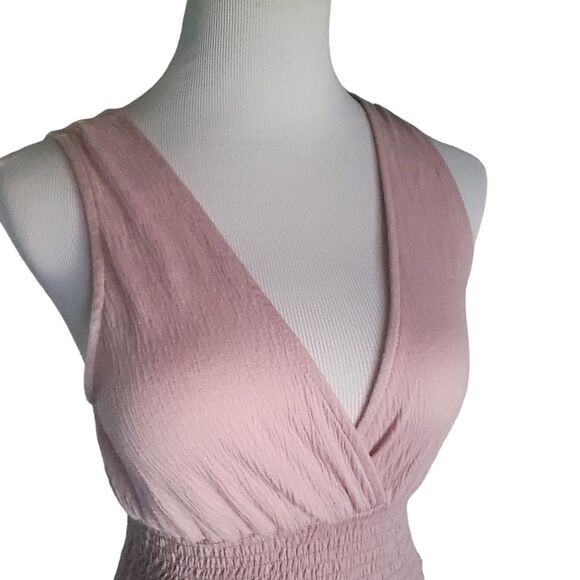 Urban Outfitters Women's Pink Crop Top Small Smocked band - Picture 5 of 12